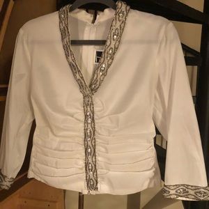 White jeweled Tunic
